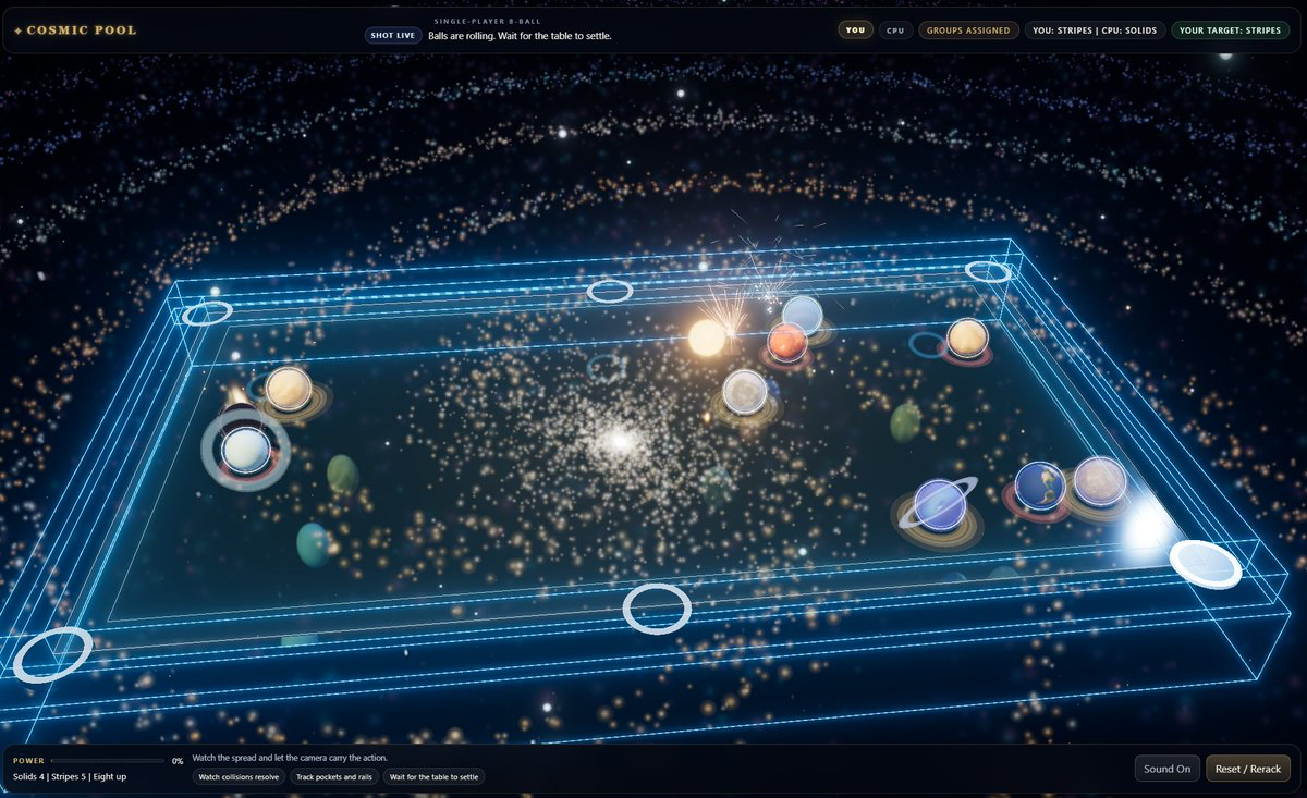 Cosmic Pool screenshot 1