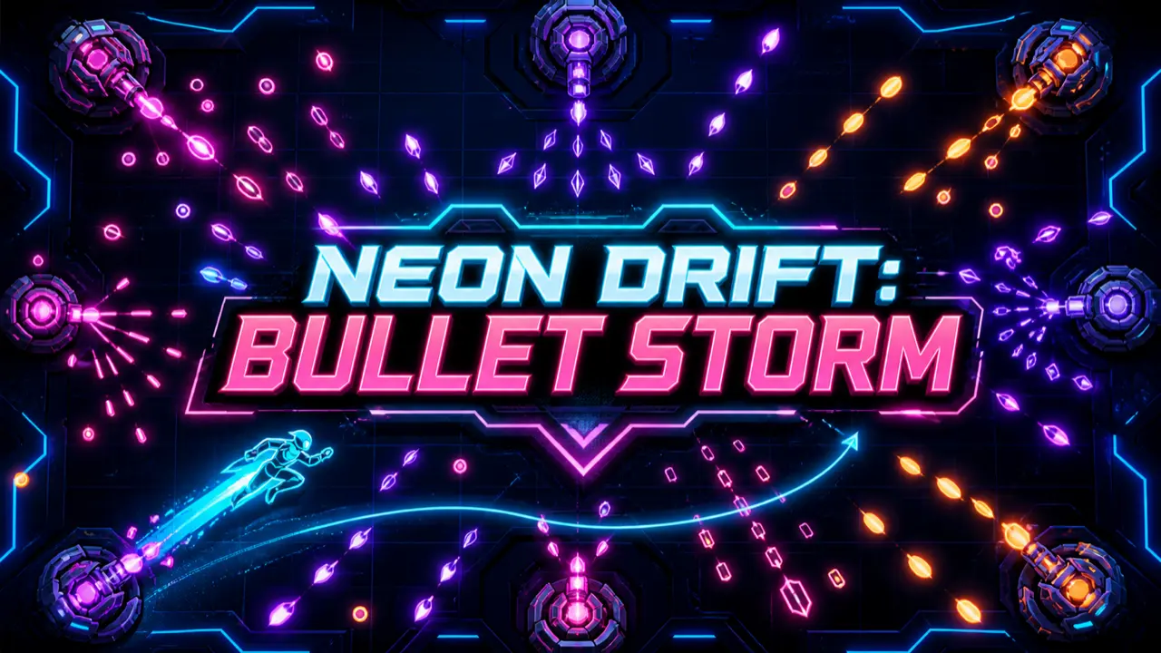 NEON DRIFT: BULLET STORM gameplay
